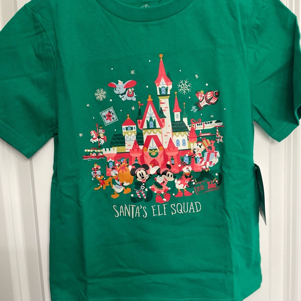 Disney Green T-Shirt with Castle Logo